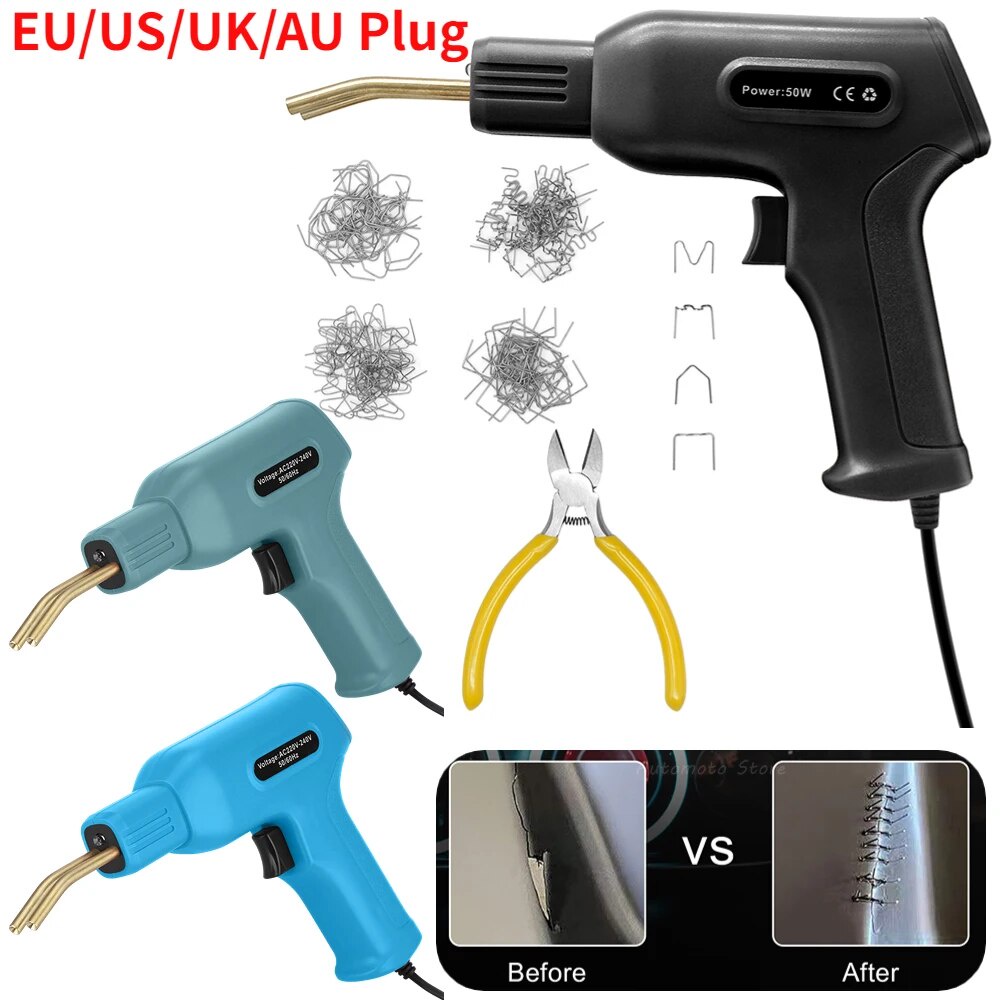 Car Bumper Repair Tool Kit 50W Plastic Repair Welding Plastic Solder Stapler Welder Gun Repair Bumper Tool Kit I.687832105