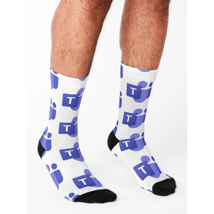 Microsoft teams blue logo Socks essential anti-slip Non-slip Boy Socks ...