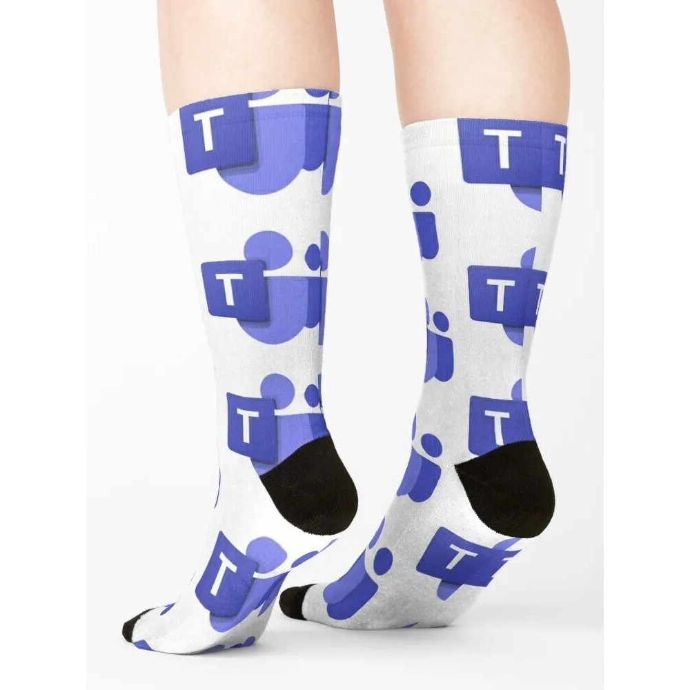 Microsoft teams blue logo Socks essential anti-slip Non-slip Boy Socks ...