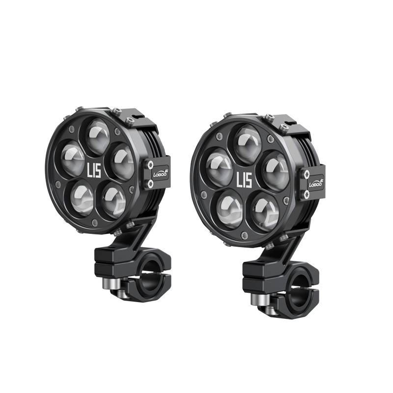 LOBOO Universal Motorcycle/bike Led Headlights Driving Moto Spotlight Auxiliary Lights