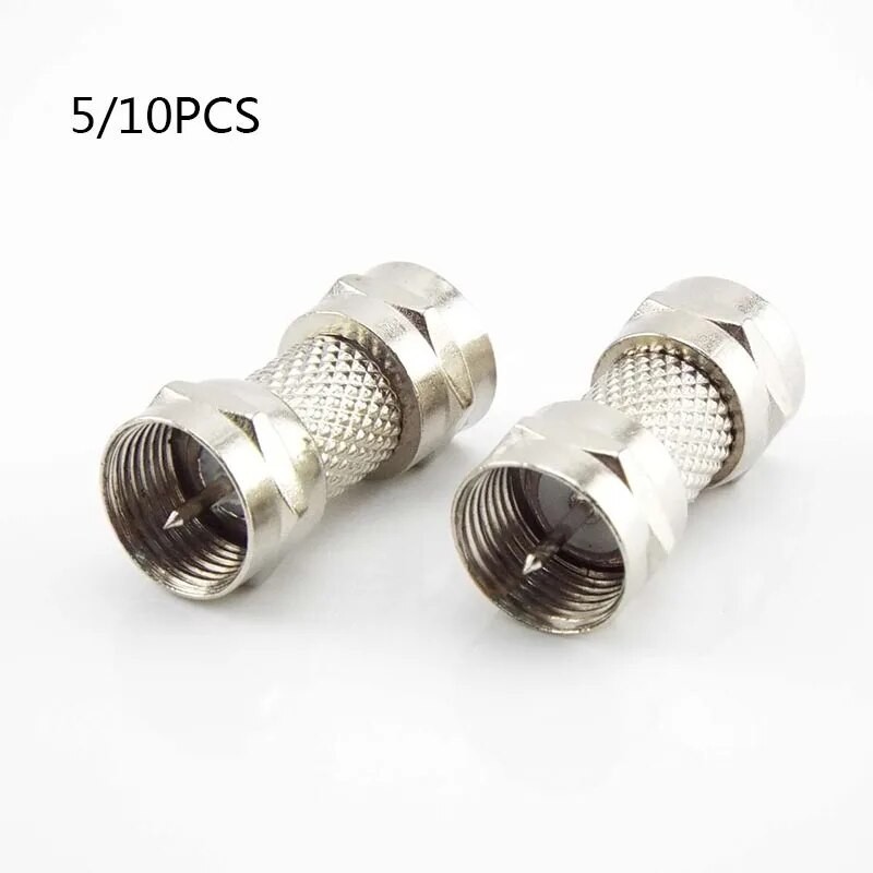 ~Zinc Alloy F Type Male Plug Connector Socket to RF Coax TV Aerial ...
