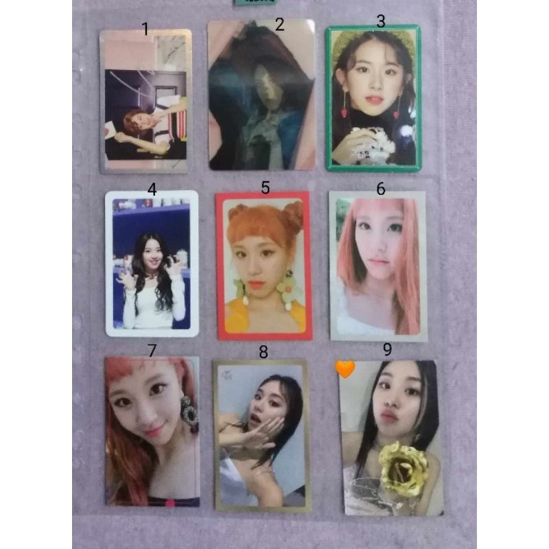 TWICE Chaeyoung Official Photocards 1 | Shopee Philippines