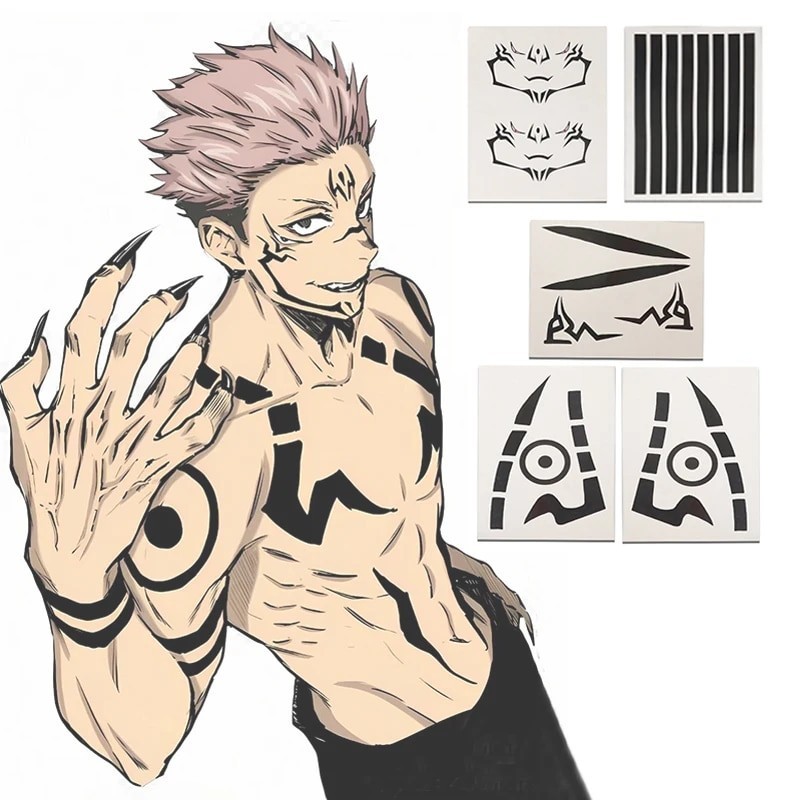 892 Anime Jujutsu Kaisen Ryomen Sukuna Cosplay Full Body Waterproof ...