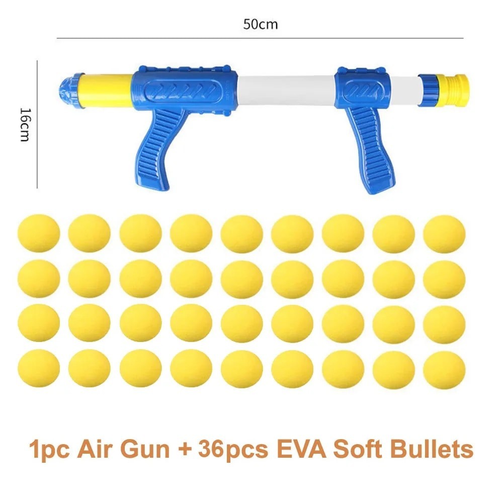 new Desktop Shoot Bullet Powered Interactive Gun EVA Kids Children Gun ...
