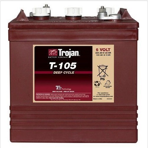 rojan T105 6V 225Ah Deep Cycle Battery Used For Golf Cart Club Car