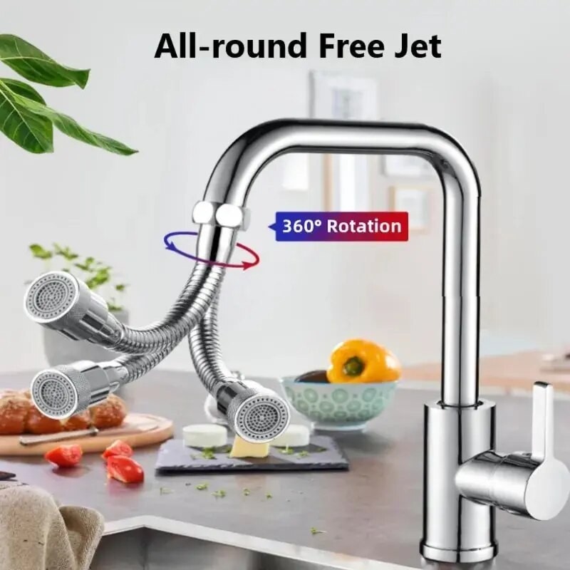 ☽Bendable Sink Extension Hose Universal Faucet Extender 360 Degree