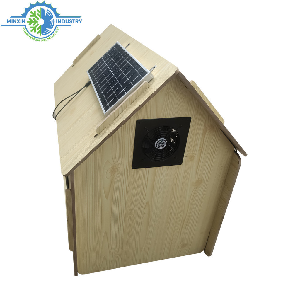 Solar Powered Window Fan with 3 Speed Fan Controller Incubator Pet House Chicken Coop exhaust