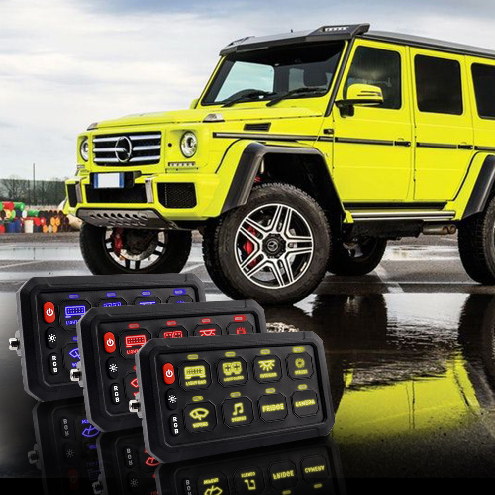 Auto Circuit Control intelligent control Box Car LED lights 8 Gang ...