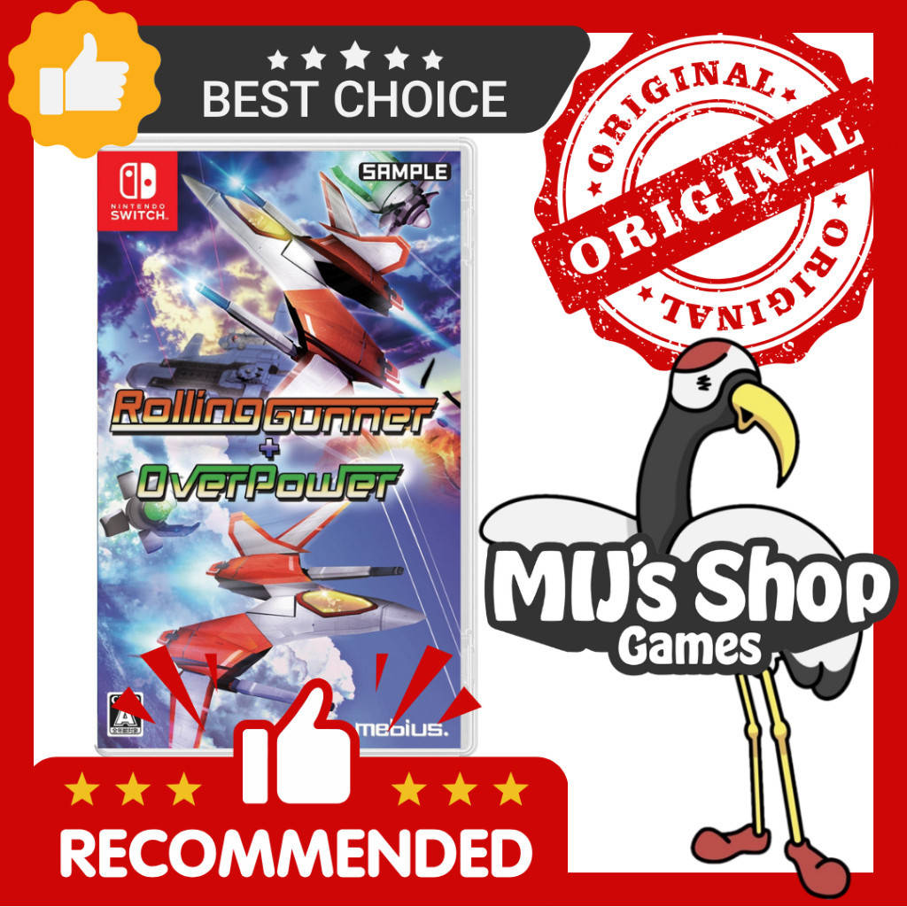 Rolling Gunner + Overpower - Nintendo Switch - Neuf - Version Japonaise (English)