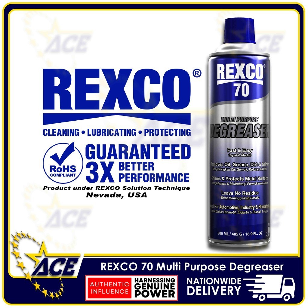REXCO Cleaning Lubricating Protecting Rexco-70 Multi Purpose Degreaser ...