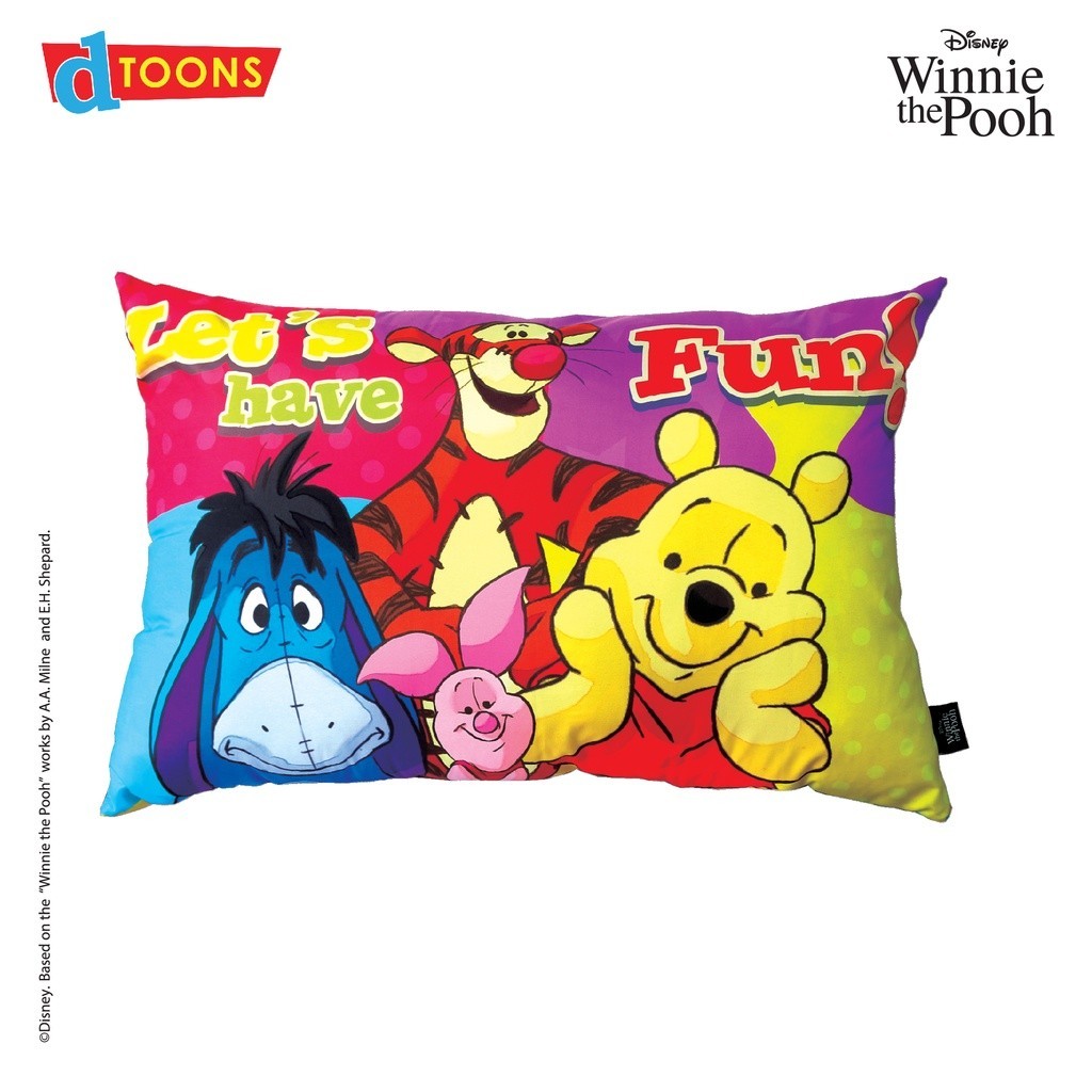 Dakki 20" x 30" Pooh Fun King Pillow Shopee Philippines