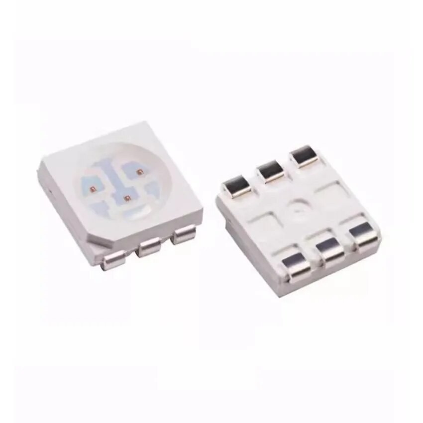 50pcs SMD LED Assortment - 1210 (3528) Size, White Red Blue Yellow Orange Green