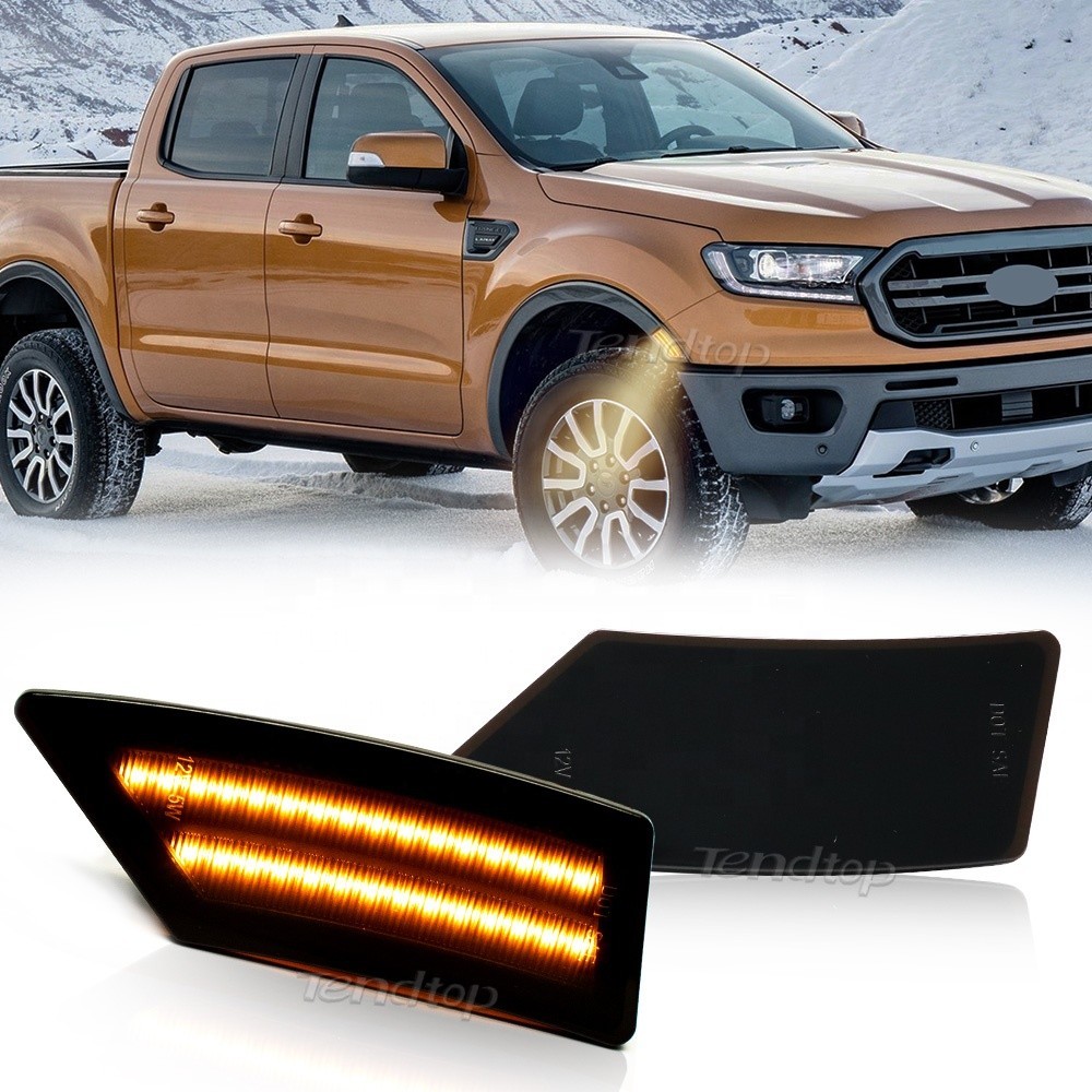 Factory price Dynamic LED Front fender flare Side Marker Lights lamps ...