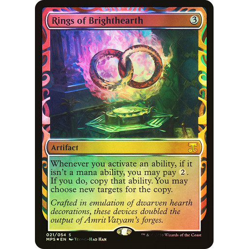 MTG Proxy Card - Rings of Brighthearth (Foil) | Kaladesh Inventions ...