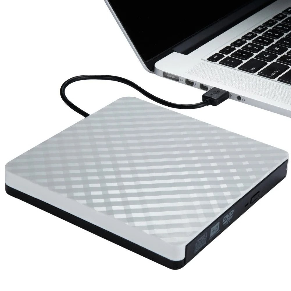 Rhombus External USB 3.0 High Speed Slim DVD Drive Reader Writer for
