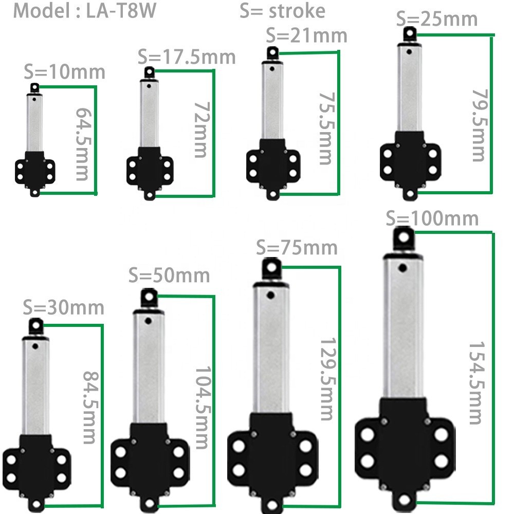 Wholesale Small Linear Actuator Vdc Motor Tubular Mini Electric Linear Actuator With Mounting