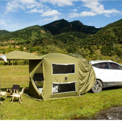 Lumiscent Car Tent, Car Rear Tent With Tailgate Attachment, Rainproof - View #10