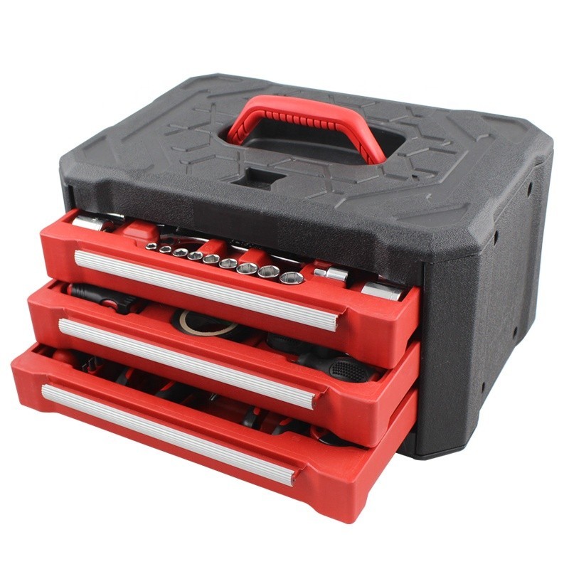 professional 75pcs Tool set Multi function tool box 3 drawers tool box ...