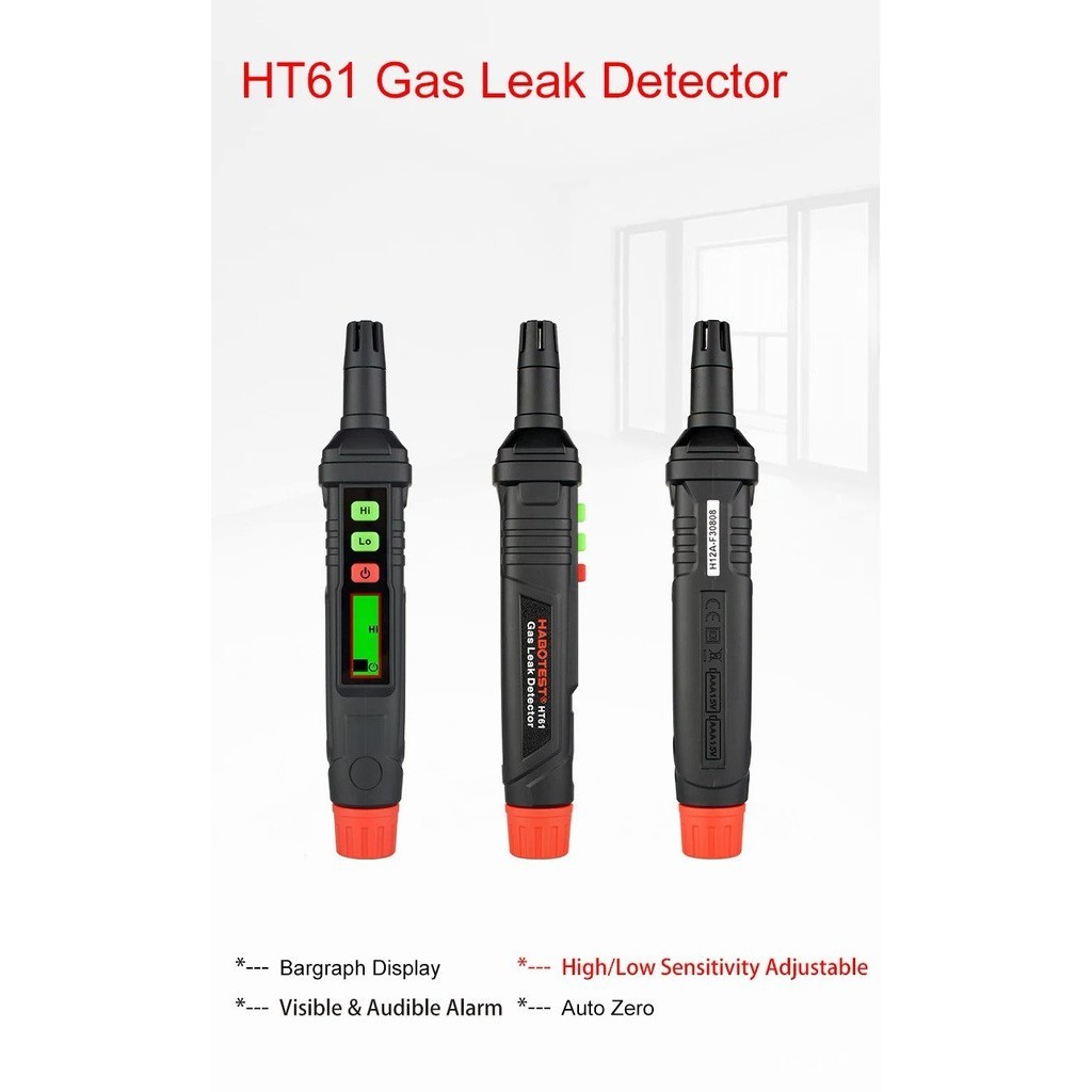 Gas Leak Detector Gas Analyzer Monitor Combustible Flammable Natural ...