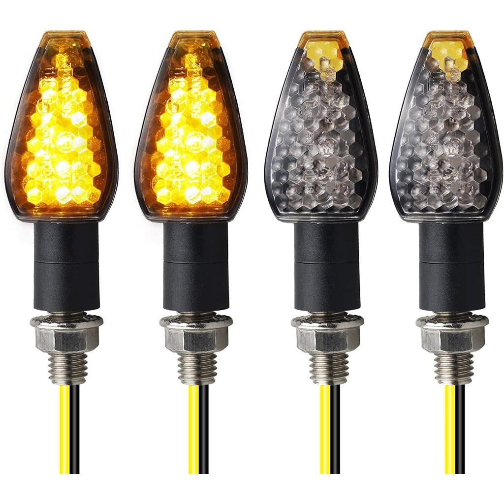 Universal Motorcycle Led Turning Light Yellow Motorcycle Turning Lights ...