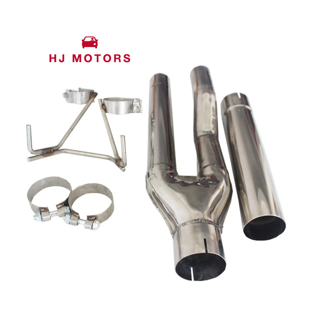 Stainless Steel Down Pipes for Cars Dual Exhaust Muffler Pipe Kit Fit ...