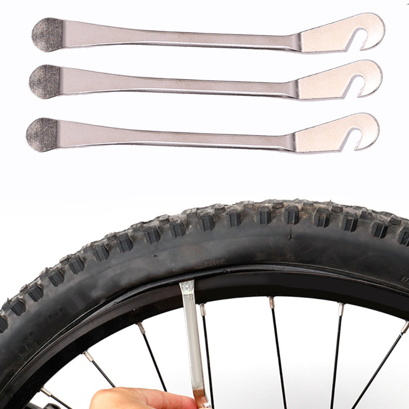 ⊰Bicycle Tire Prying Rod Tyre Lever Tube Repair Tools Carbon Steel Heat ...