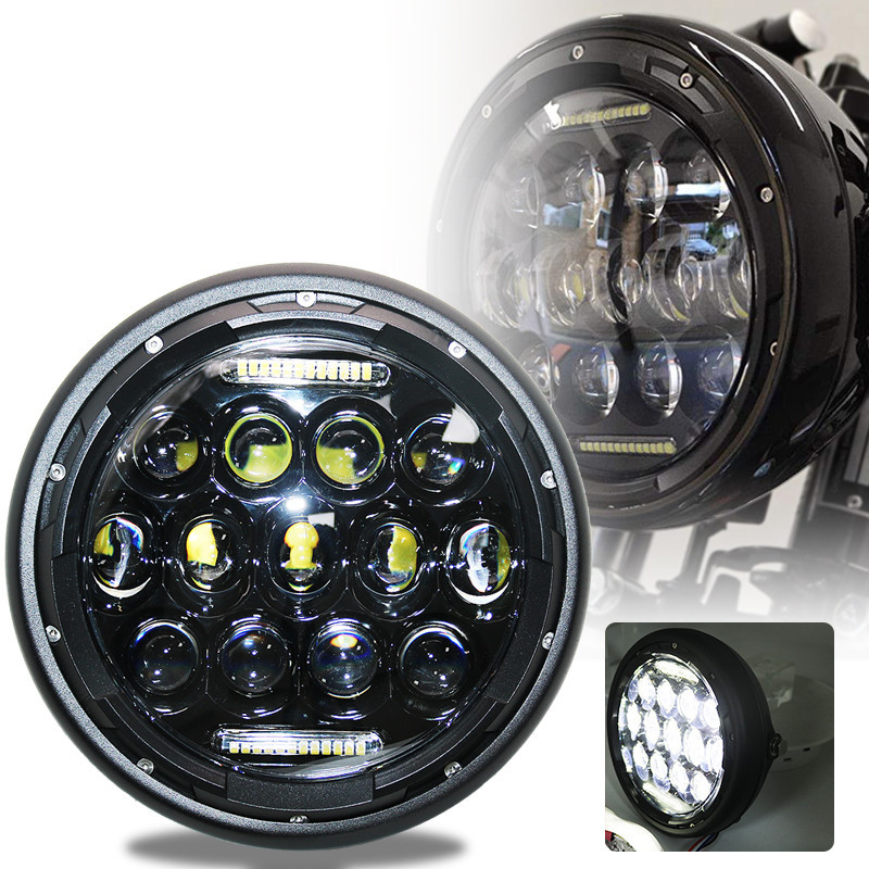 7 Inch LED Motorcycle Headlight Universal Mounting Bracket For Cafe ...