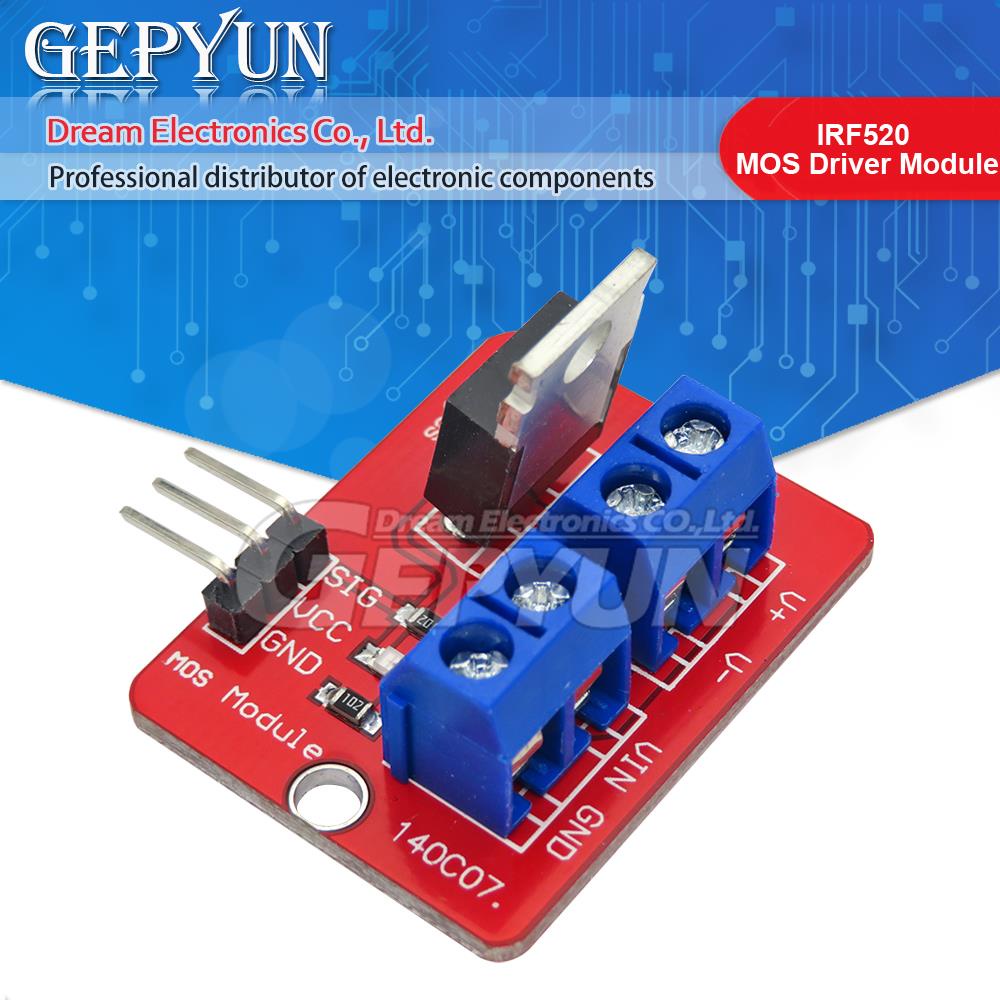 0-24V Top Mosfet button IRF520 MOS driver module MCU ARM raspberry pi ...