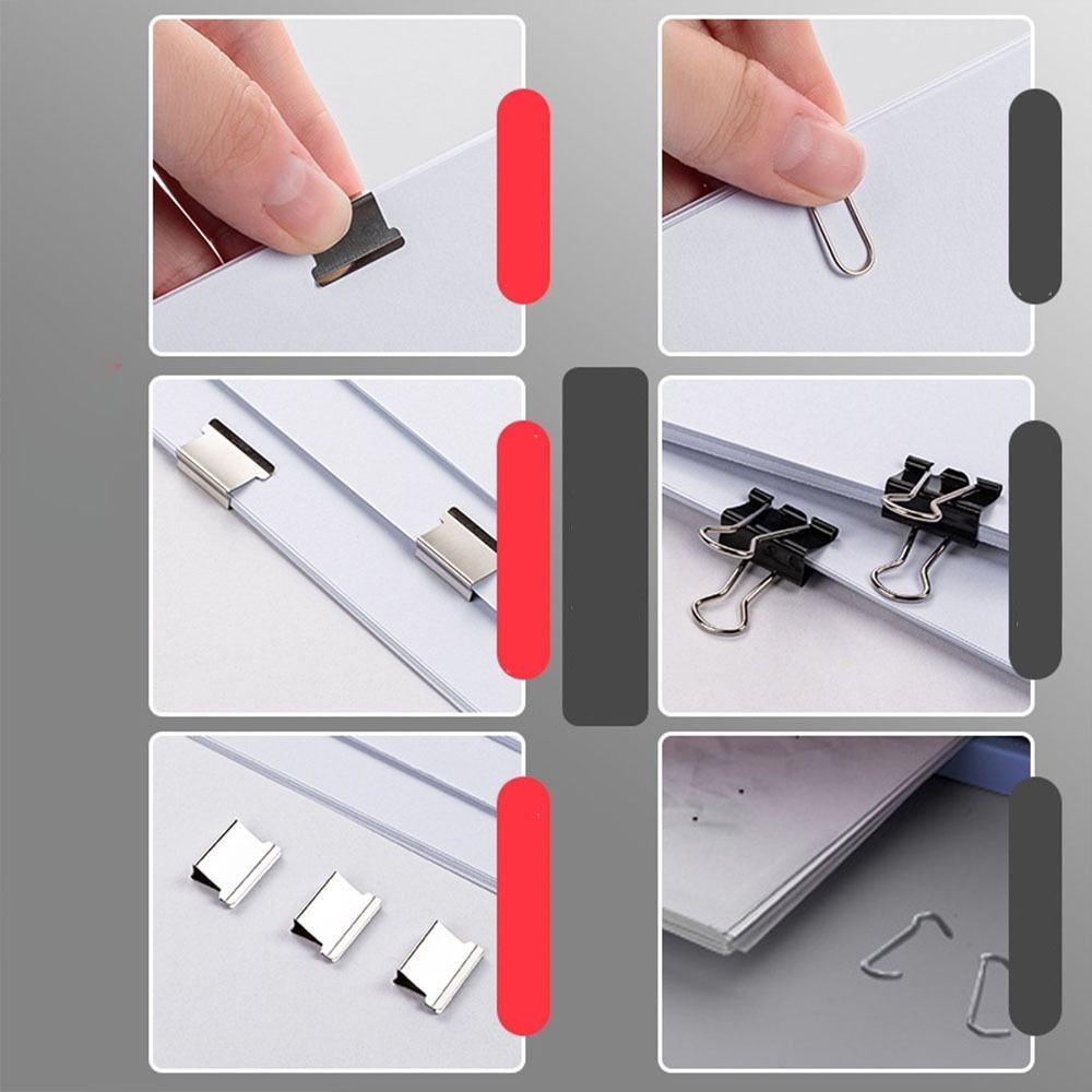 Organizing Stapler Office Accessories Paper Binding Clamp Paper Clipper ...