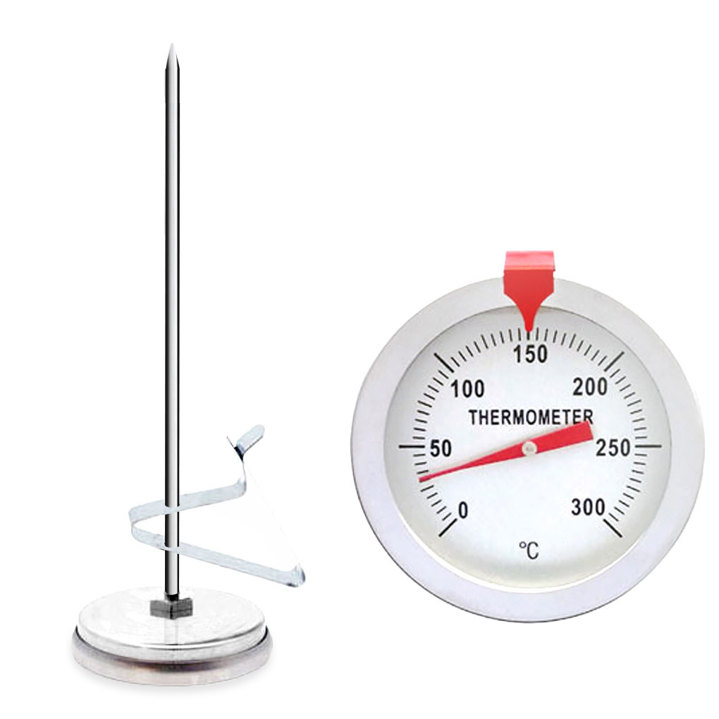 Stainless Steel Cooking Thermometer Meat Temperature Gauge Meter Coffee ...