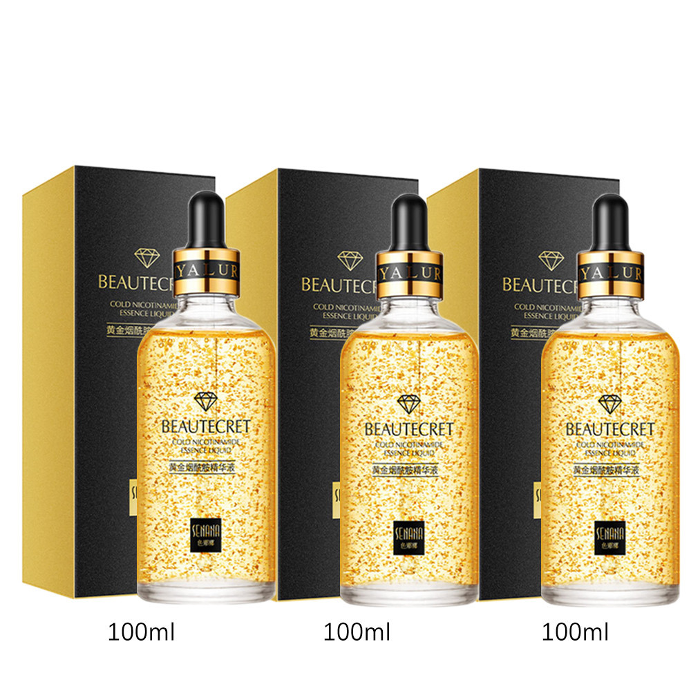 24k Gold Face Serum Oil Control Moisture Replenishment Makeup Base Moisturizing Essence Style (M1)(1U86)
