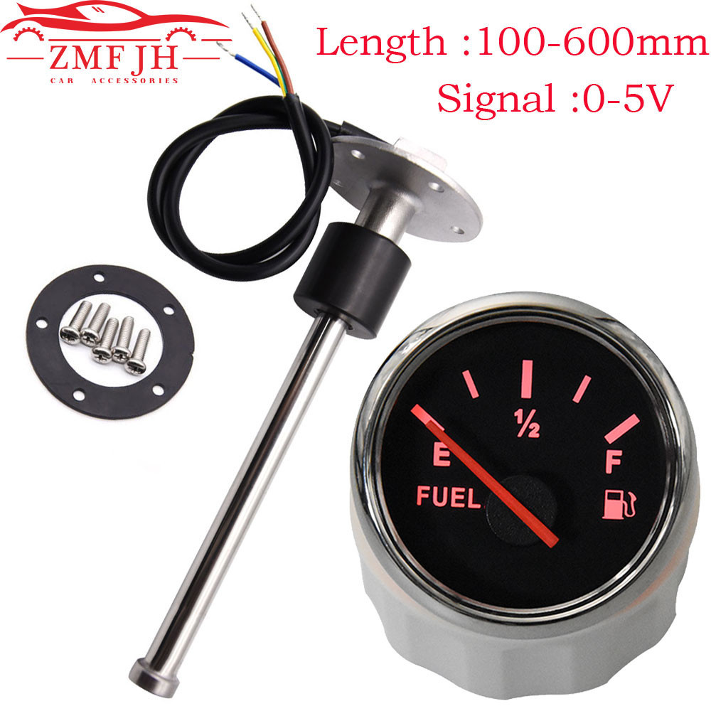 100-600mm Marine Boat RV Fuel Water Tank Level Sensor Sending Unit 0-5V ...