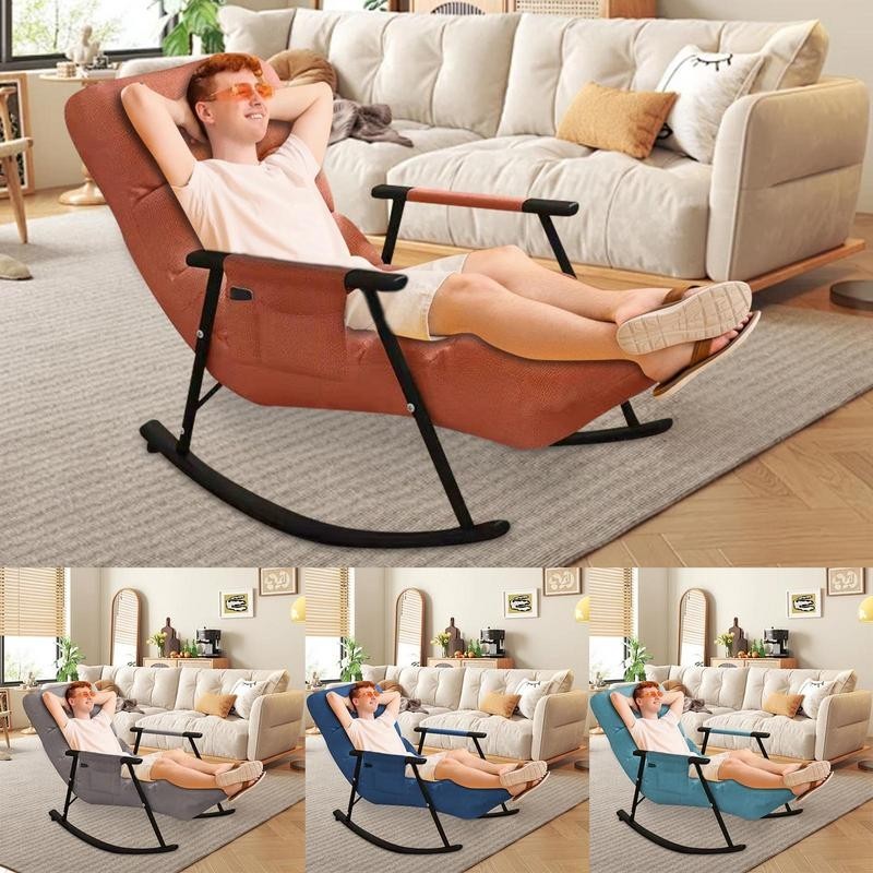 ♛Rocking Chair for Bedroom Rocking Chair Folding Balcony Lazy Chair ...