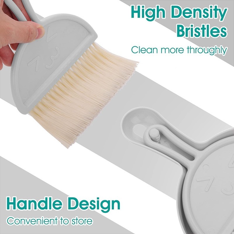 Mini Dustpan And Brush Set, Small Broom And Dustpan Cleaning Set ...