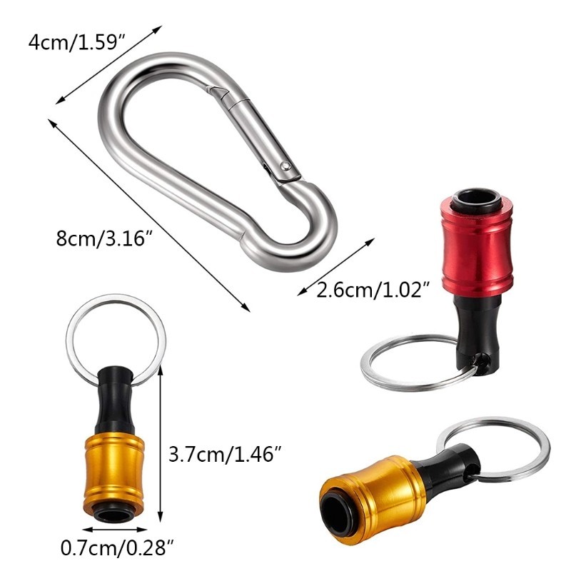 10 Pieces 1/4 Inch Shank Keychain Extension Bar for Most Electric ๑ ...