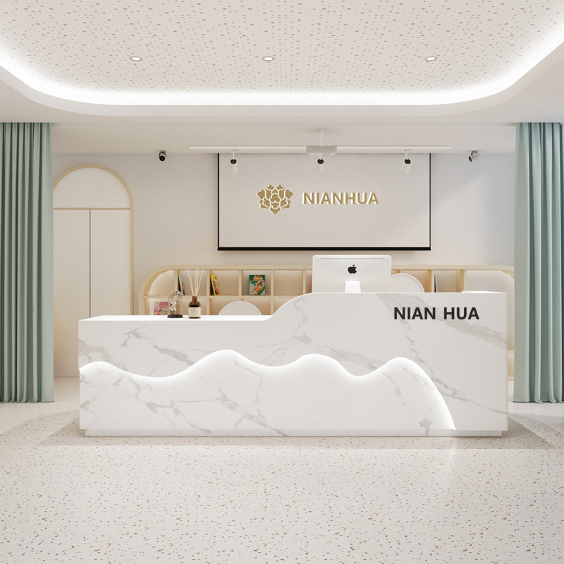 Luxury Mobile Reception Desk Register Store Modern Checkout Pulpit ...