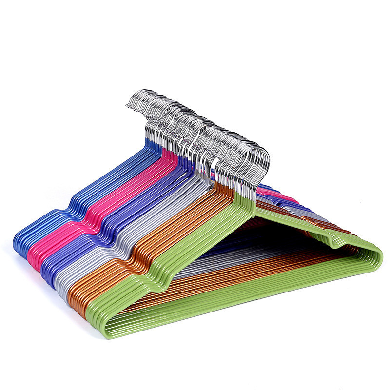 10pcs Colorful Rubber &Stainless Steel Hangers For Clothes Pegs ...