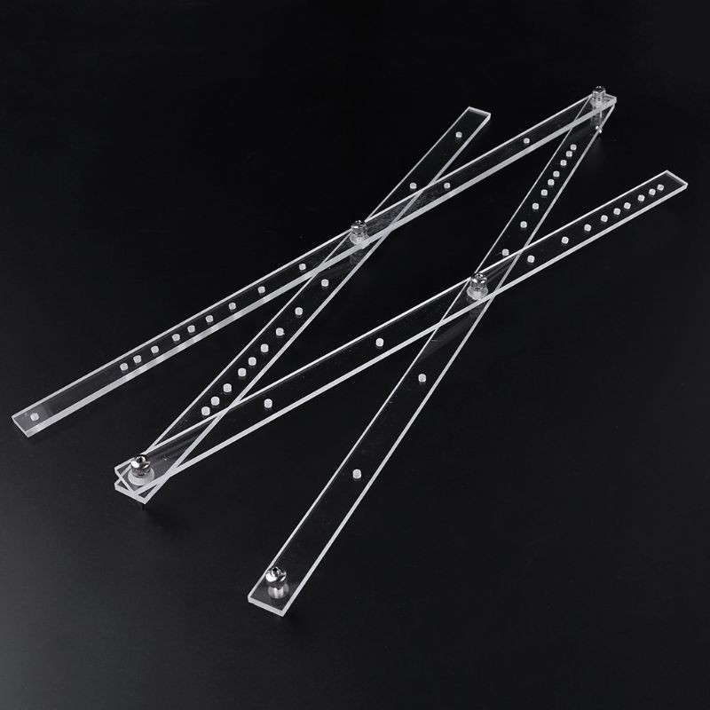 Compact Drawing Rule 50cm Scale Folding Ruler Pantograph Copy Rluer ...