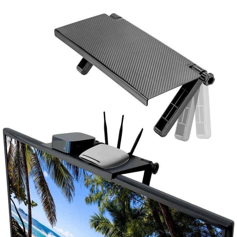 Multi-functional Storage Rack Adjustable Screen Top Shelf TV Computer ...