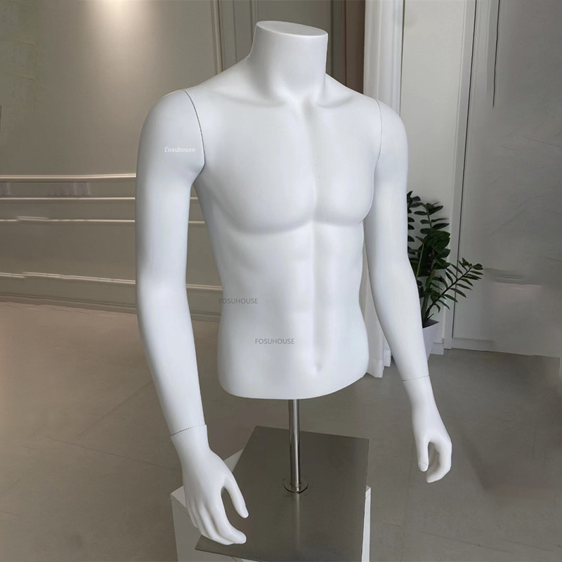 Modern Black Matte Mannequin Rack Men's Clothing Store Bust Mannequin ...