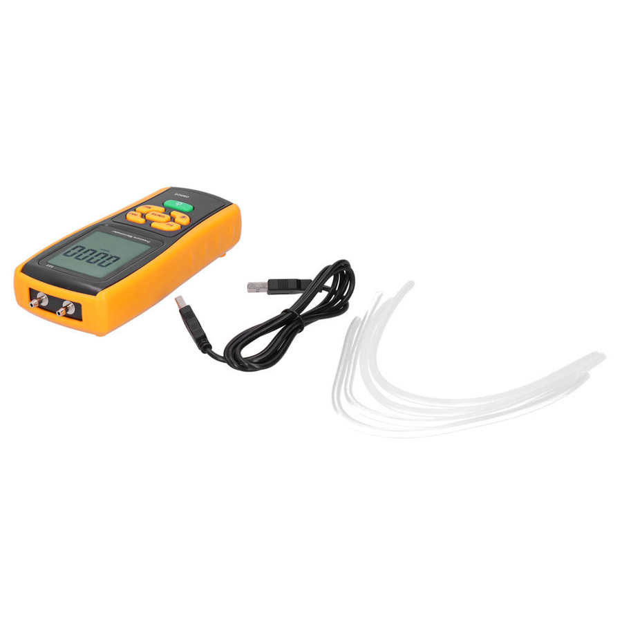 Pressure Meter Portable Manometer Digital Differential Pressure Gauge ...