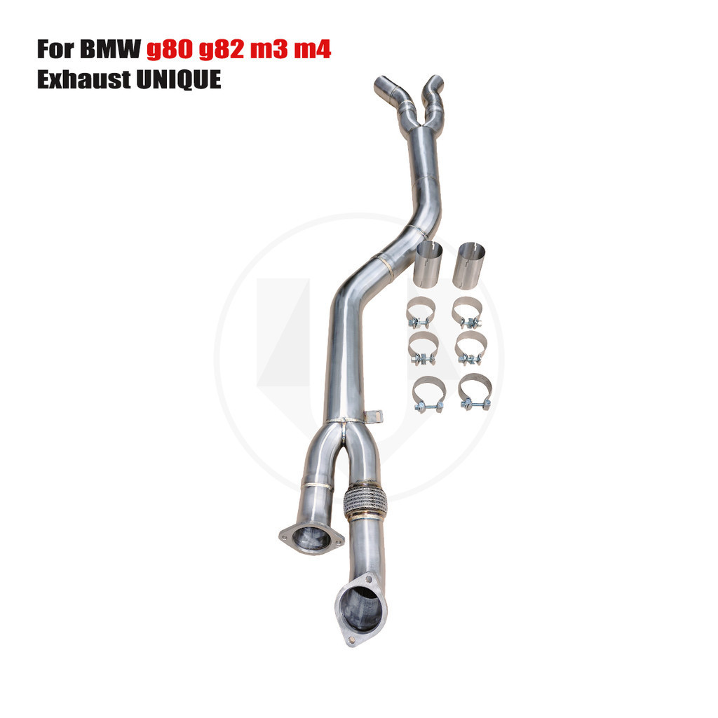 ⓞUNIQUE mid pipe For Bmw g80 g82 m3 m4 Equal Length SS304 exhaust mid Xpipe S Shopee Philippines