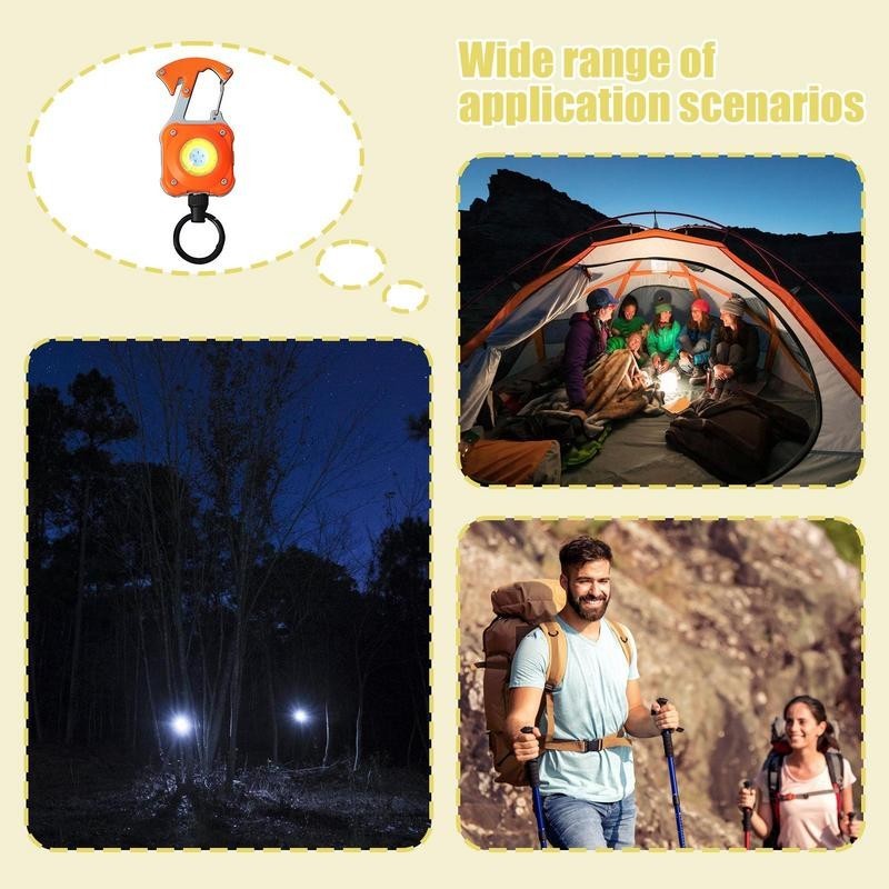 Mini Keychain Flashlight Retractable Portable LED Light Keychain ...