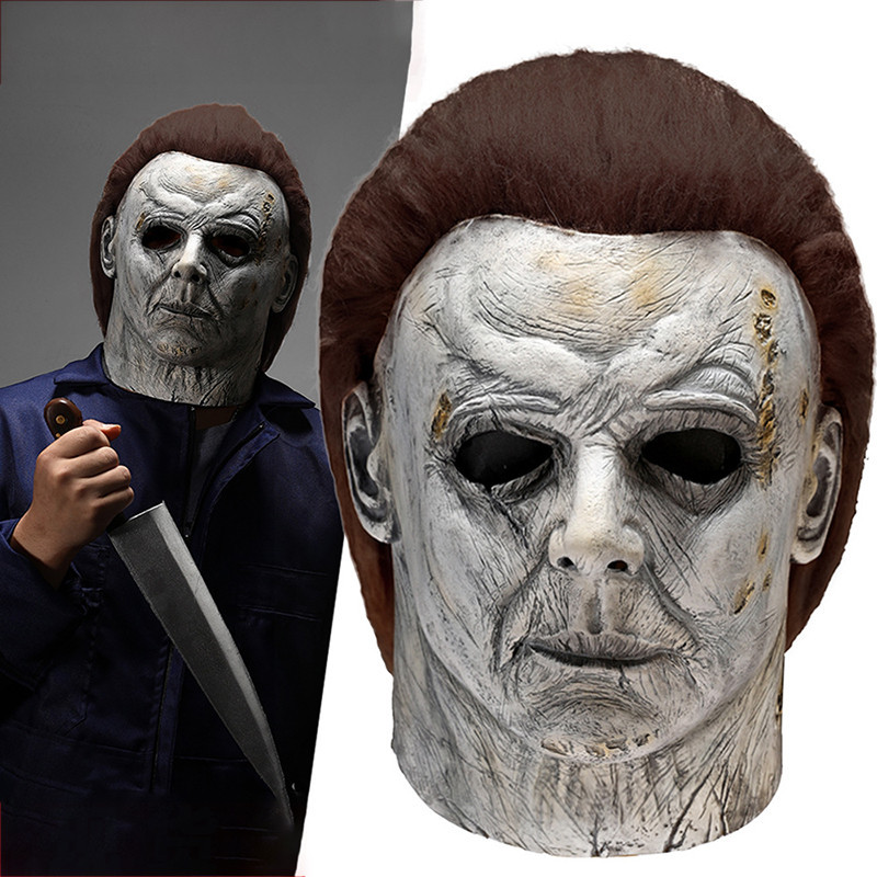 ☮Halloween Michael Myers Killer Mask Cosplay Horror Bloody Latex Masks ...