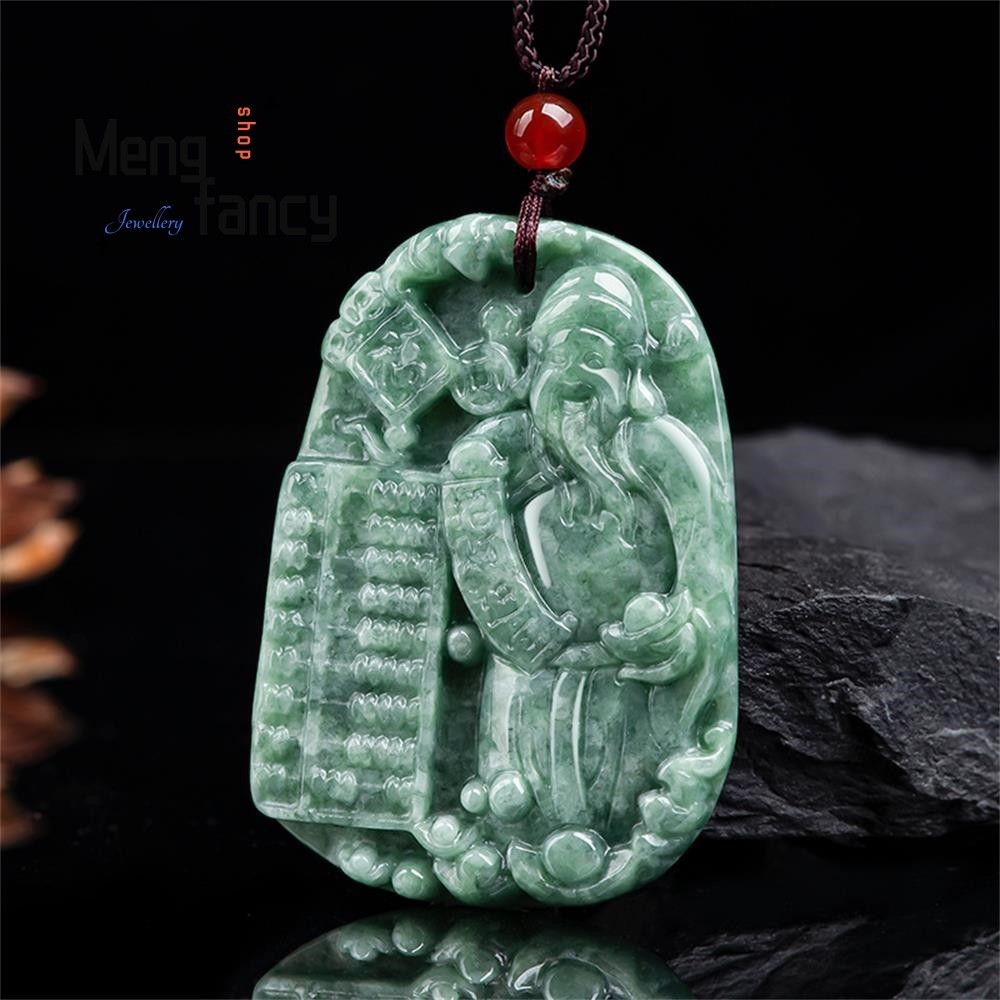 ☆Natural A-grade Jadeite God of Wealth Abacus Pendant Best Selling ...