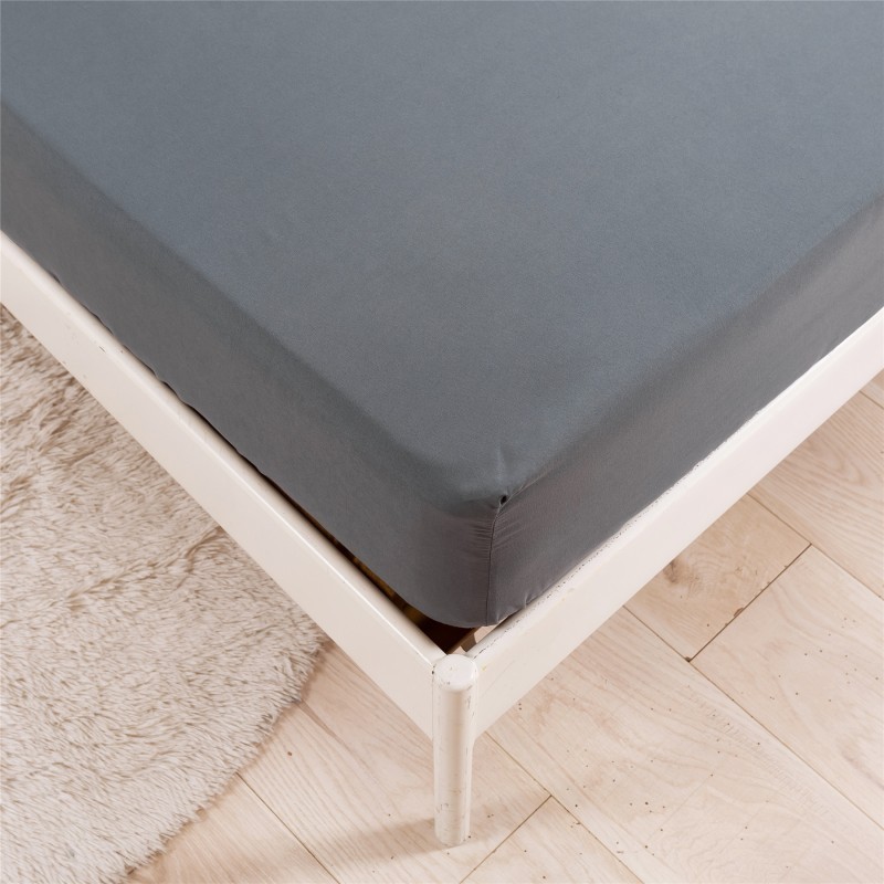 ☽Twin Full Queen King size Fitted Sheet Mattress Cover Super Soft Microfiber Bed Sheet 35cm Deep