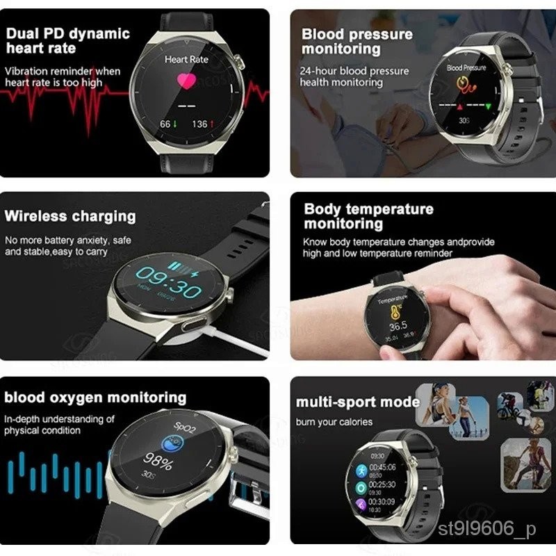 XIAOMI Bluetooth Call Smart Watch ECG PPG Dual PD Dynamic Heart Rate ...