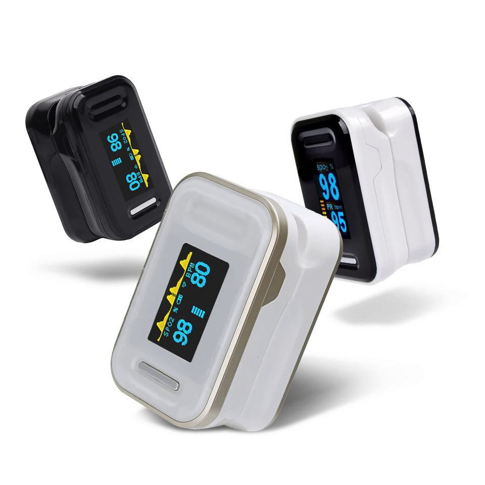 Fingertip pulse oximeter SPO2 Pulse rate monitor Color OLED with Beep