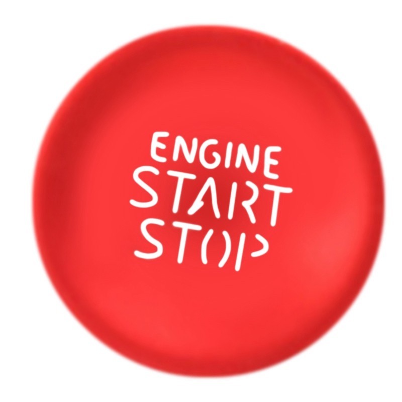 ~Car Engine Start-Stop Button Sticker One-Key Start Button Trim Sticker ...