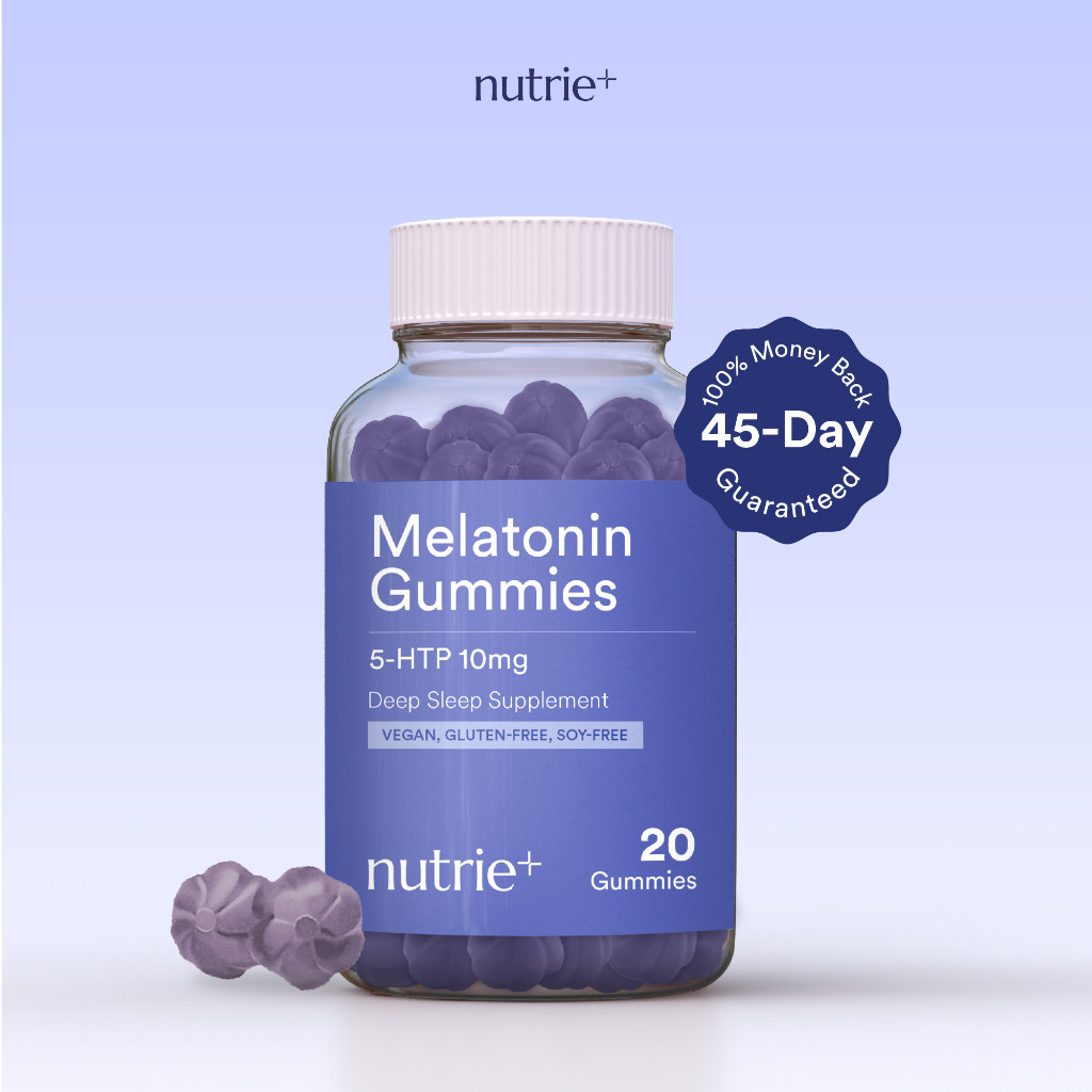 Nutrie 10mg Melatonin Gummies 5HTP 20pcs (Sleep Dietary Supplement Anti ...